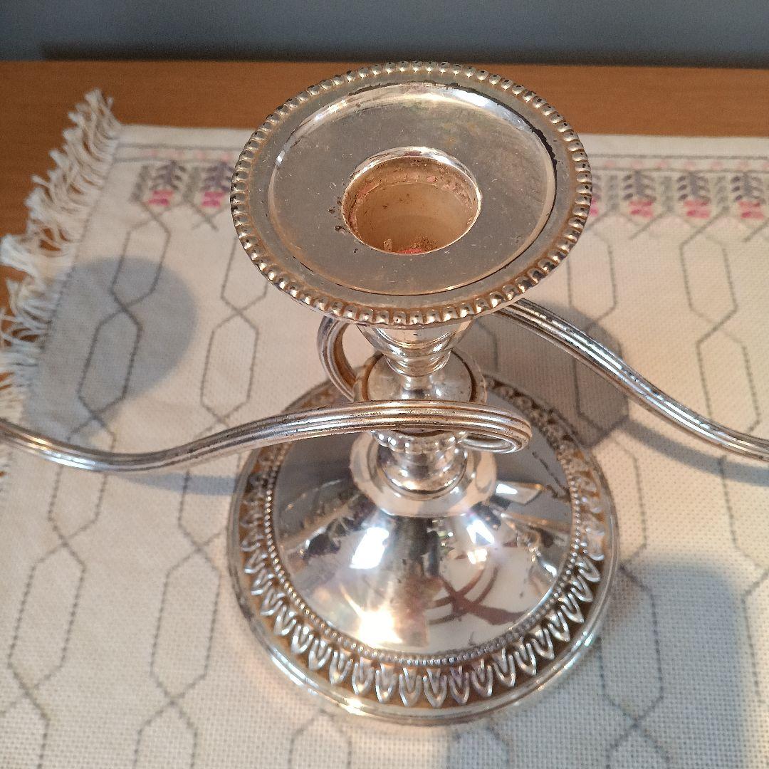 イギリスアンティーク　燭台　キャンドルスタンド　VINERS社