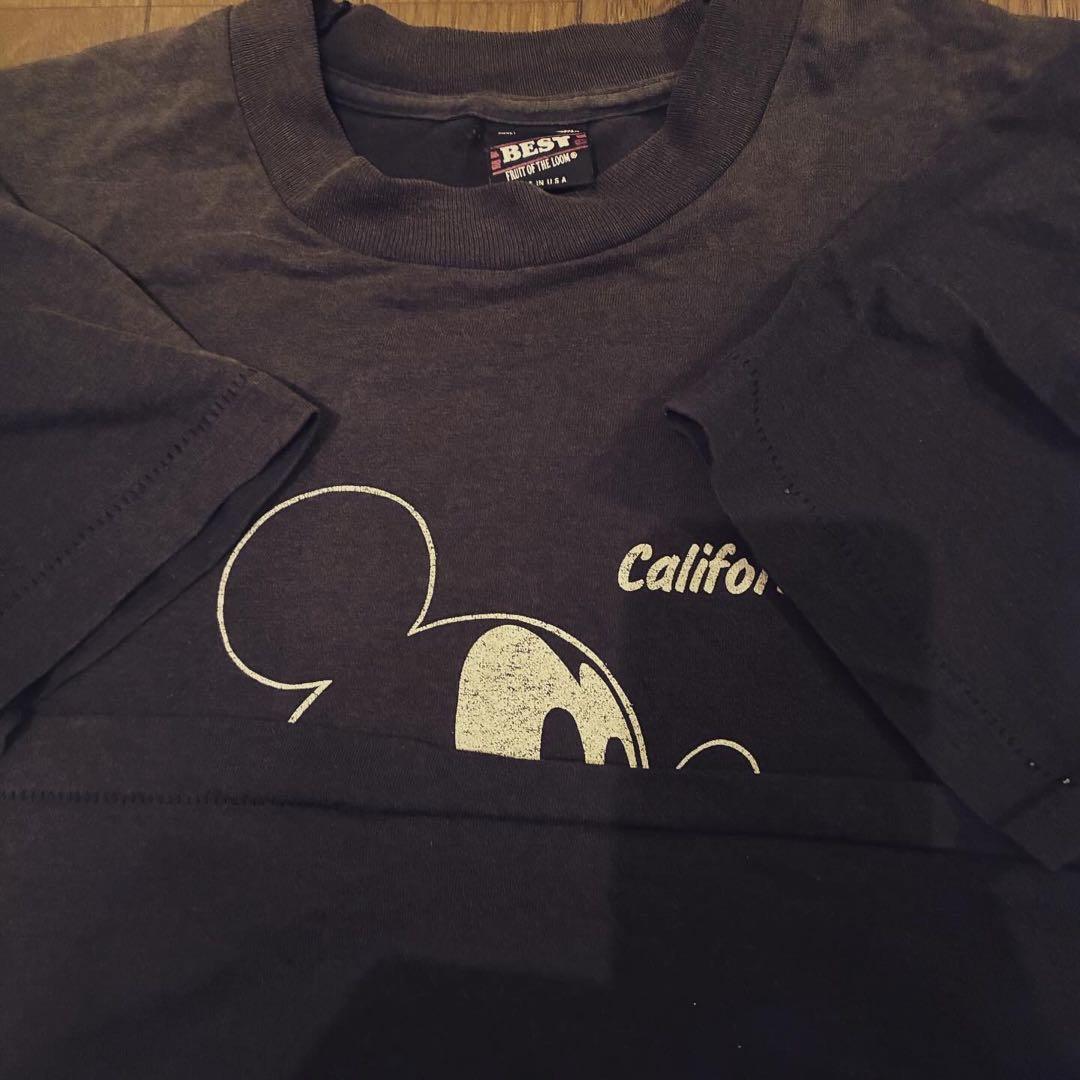 80s　ミッキー　Tシャツ　両面プリント　USA製　disney　90s