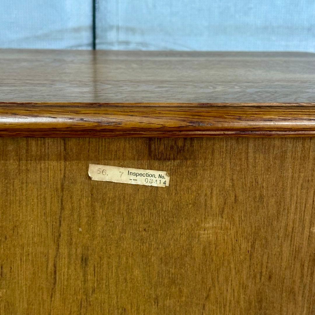 ✦昭和レトロ✦ 1981年製 サイドチェスト 木製 オーク無垢 アンティーク