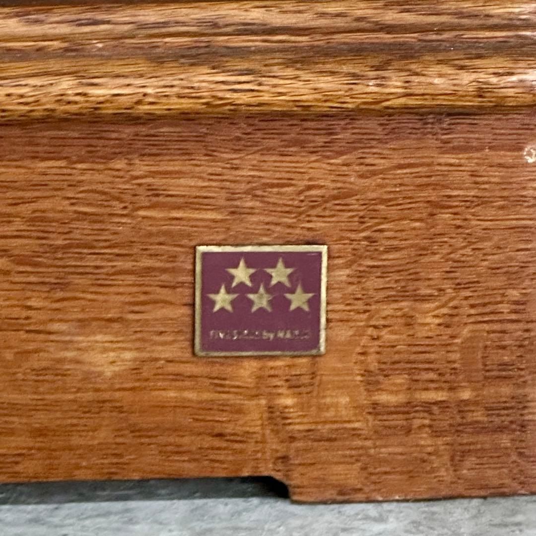 ✦昭和レトロ✦ 1981年製 サイドチェスト 木製 オーク無垢 アンティーク