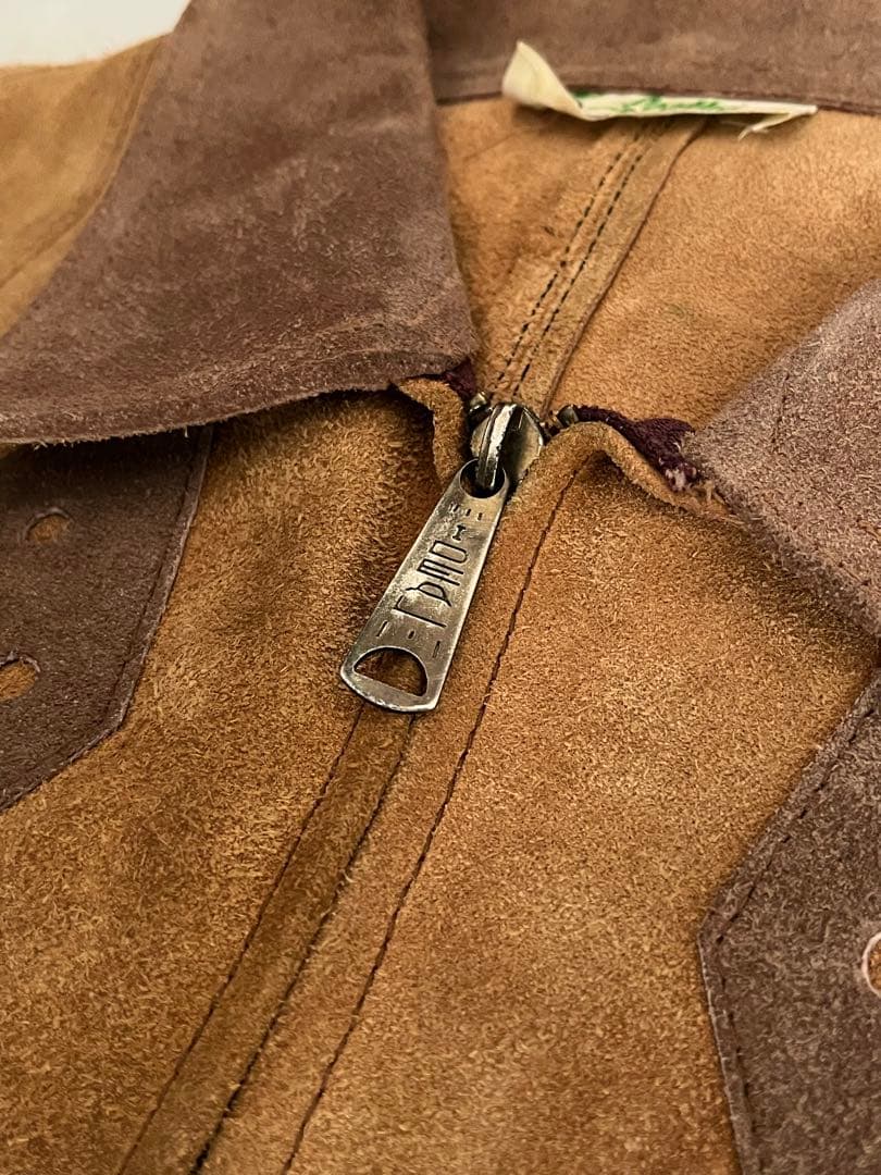 70s スエード レザー ケープ ジャケット