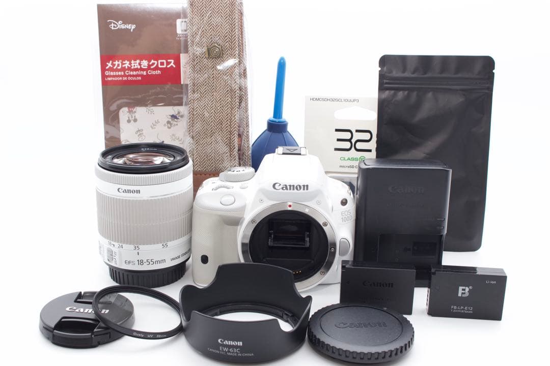 キャノン　EOS Kiss X7 ホワイト　最軽量　美品　100D STMレンズ