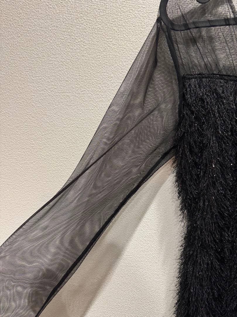 【my shawty】glitter shaggy dress