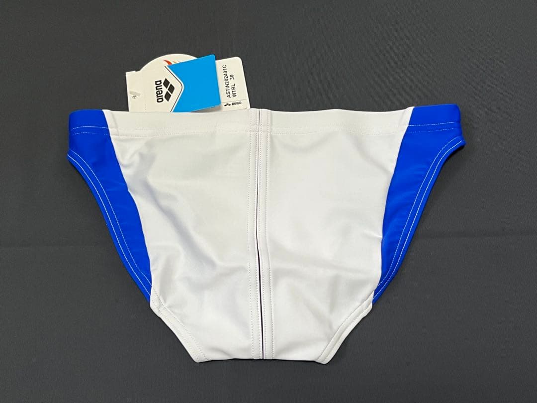 新品 arena 水着 白x青 30