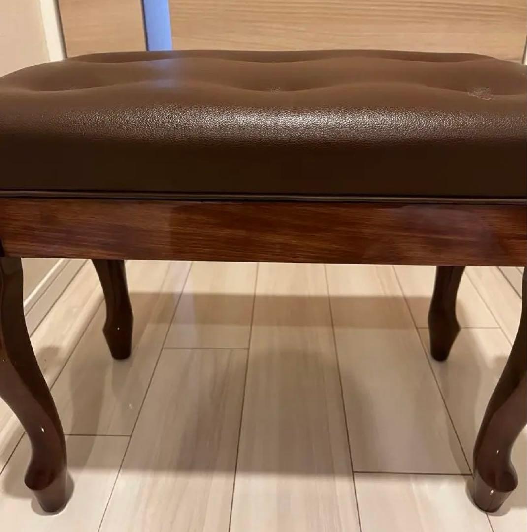 ピアノベンチ　椅子　ウォルナット　猫脚