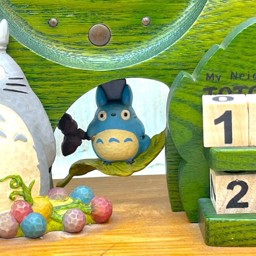 となりのトトロ 小トトロ 中トトロ 置時計 カレンダー 振り子時計