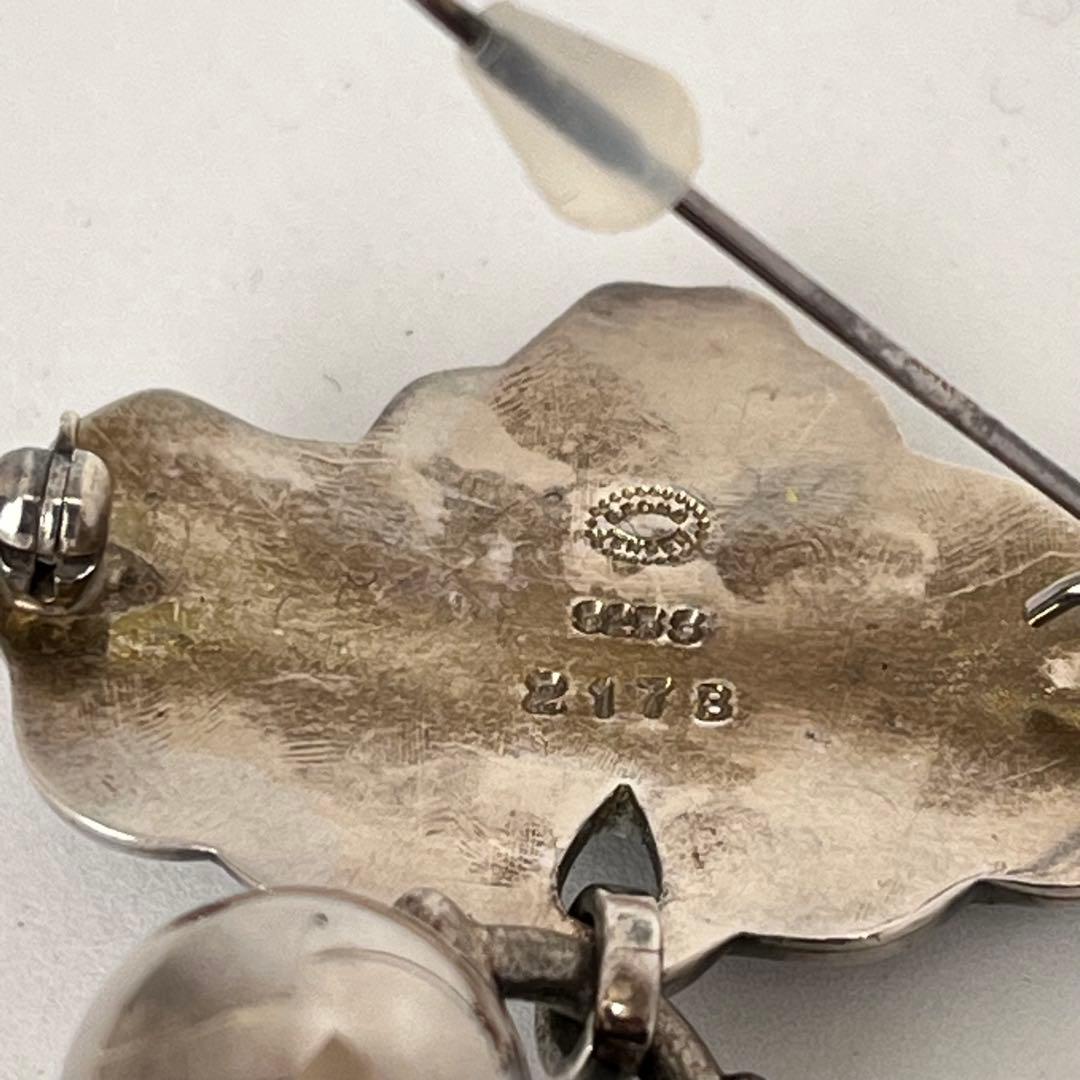 ジョージジェンセン　  ブローチ　葡萄　シルバー　925