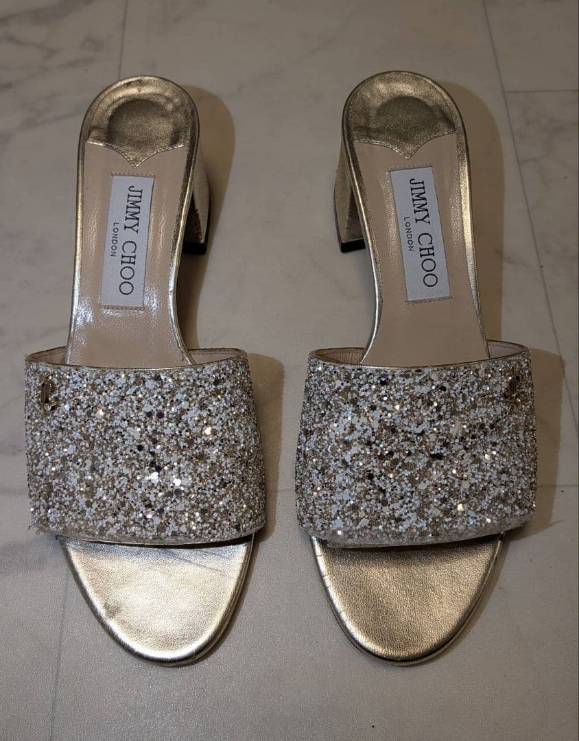 N*o様 【JIMMY CHOO】 3日間限定価格　ゴールド＆シルバーグリッター