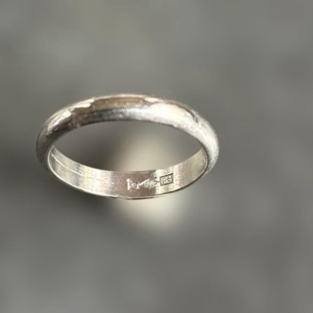 甲丸リング　プラチナ900 重さ4グラム　USED