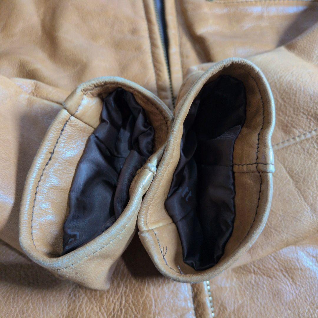 【廃盤】USA製 Schott AT101 レザージャケット ブラウン 38