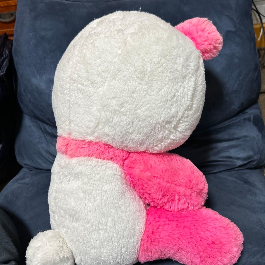 XL座　パンダトーングルーミーぬいぐるみ パンダトーンピンク