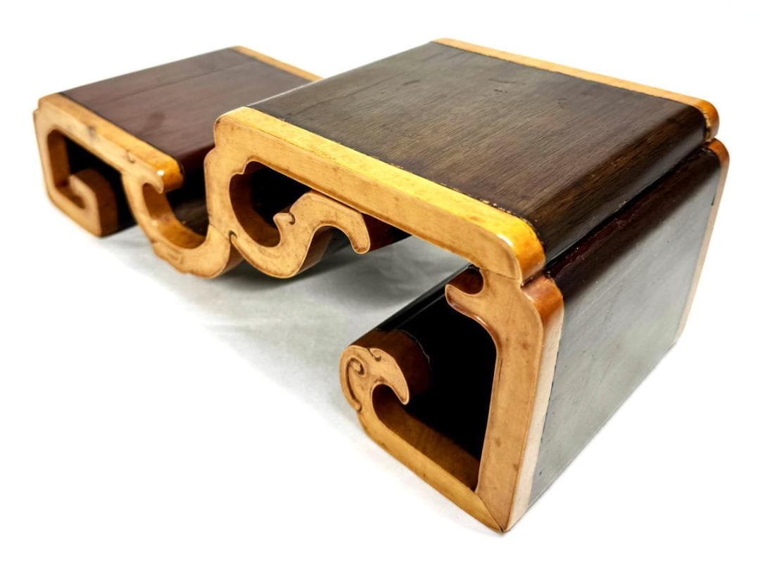 紫檀黄楊木花台 華道 茶道 唐木 香炉台 飾台 唐物 盆栽台 時代WWWT075