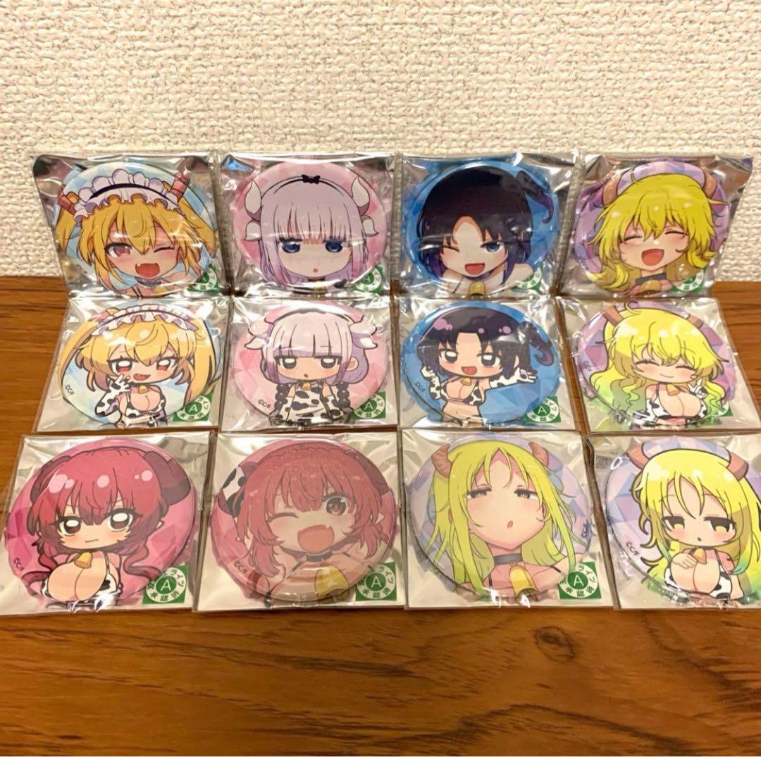 小林さんちのメイドラゴン　牛柄ビキニVer.　　トレーディング缶バッジ　全12種