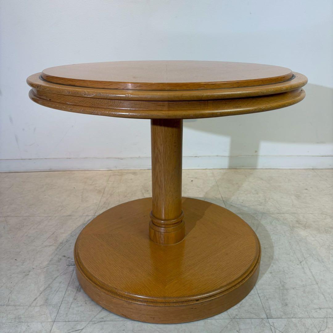 アンティーク調　コーヒーテーブル　カフェテーブル　丸テーブル　木製 2/4