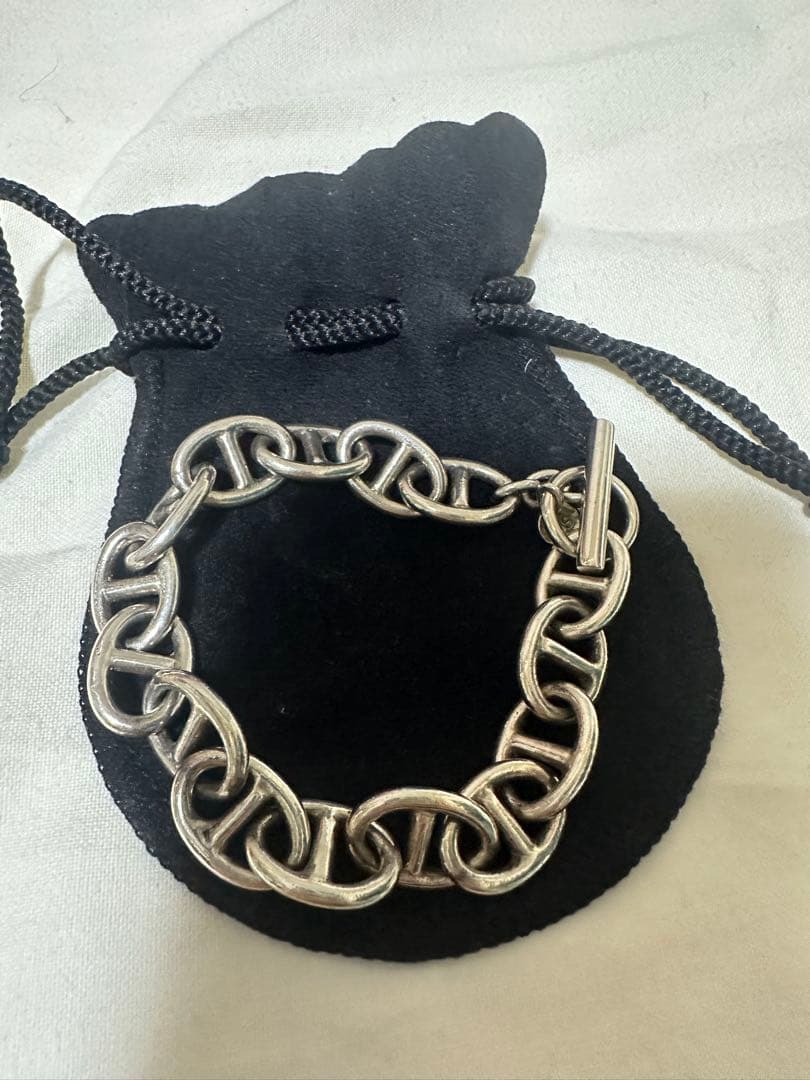 シルバー チェーンブレスレット US刻印
