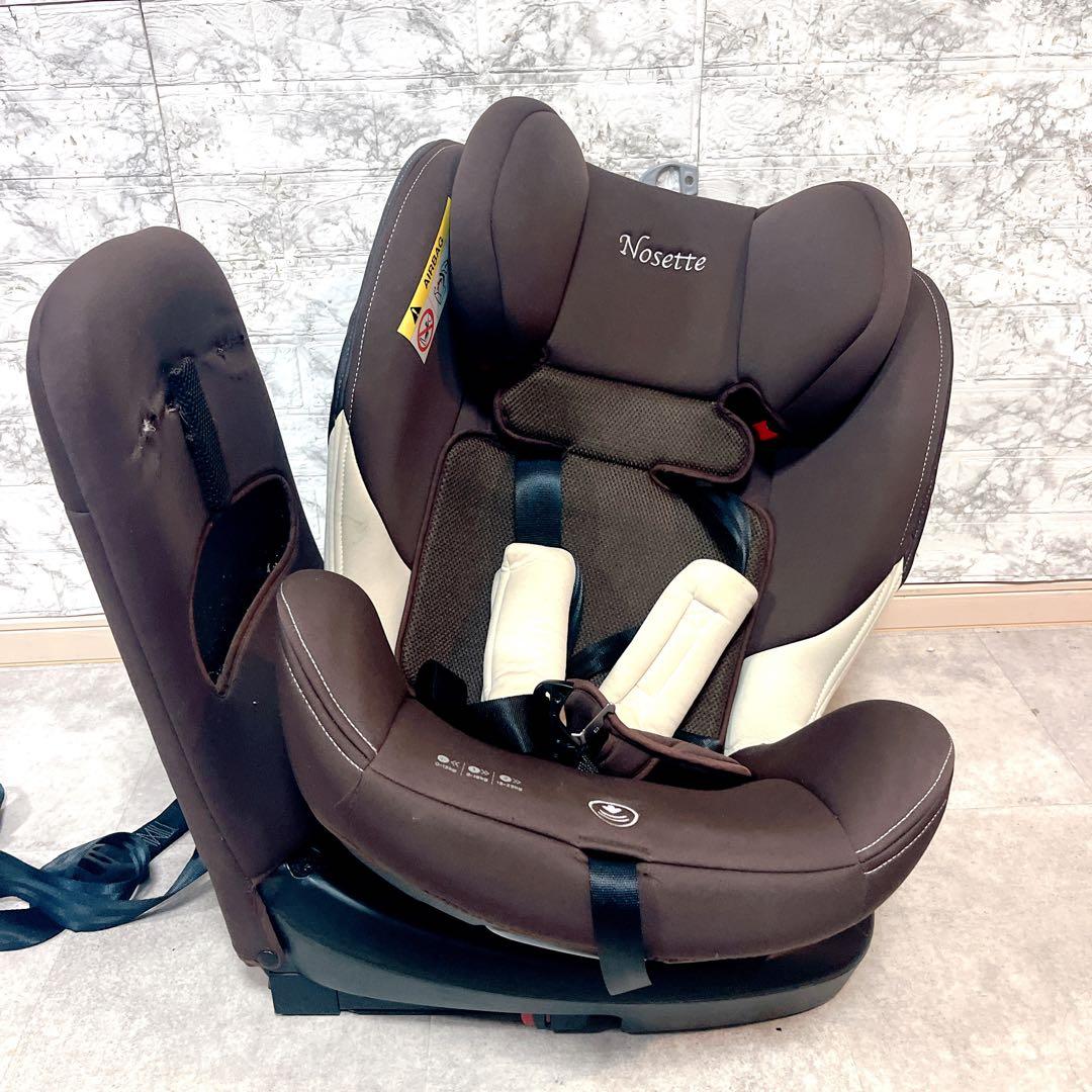 【美品】日本育児　ノセッテロング ISOFIX 回転式チャイルドシート新生児〜