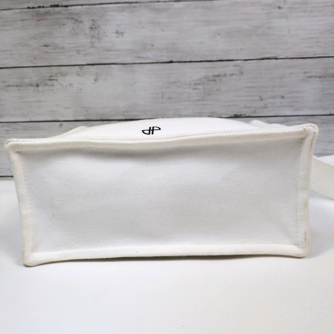 パトゥ ショルダーバッグ ハンドバッグ 2way ホワイト スモール キャンバス