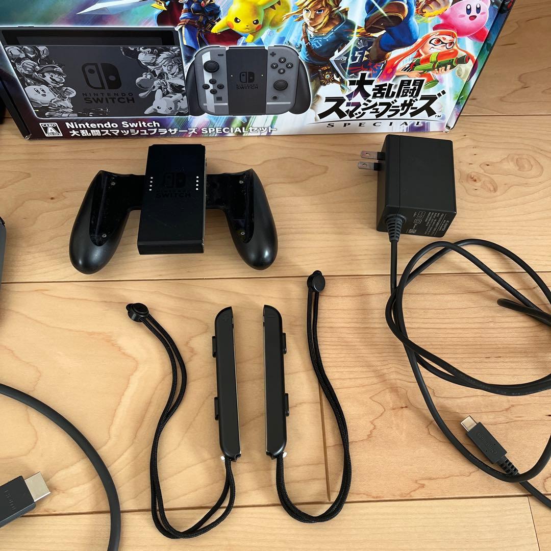 Nintendo Switch グレー/ブラック 本体　スマブラデザイン