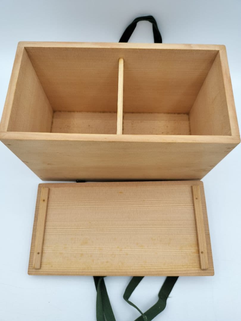 【セール】b160 春秋棗 一双（春野・秋野棗）華山作 木箱入 茶道具 古物