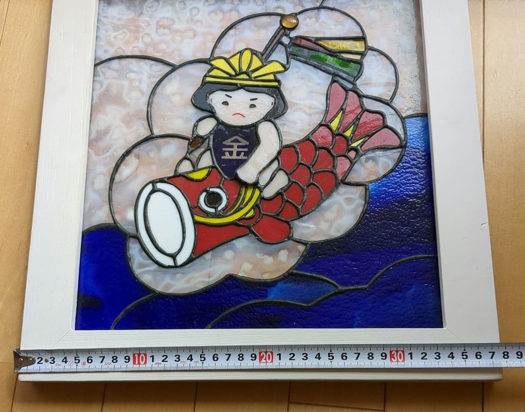 節句飾り　サンキャッチャー ステンドグラス パネル　オーナメント　こどもの日　鯉