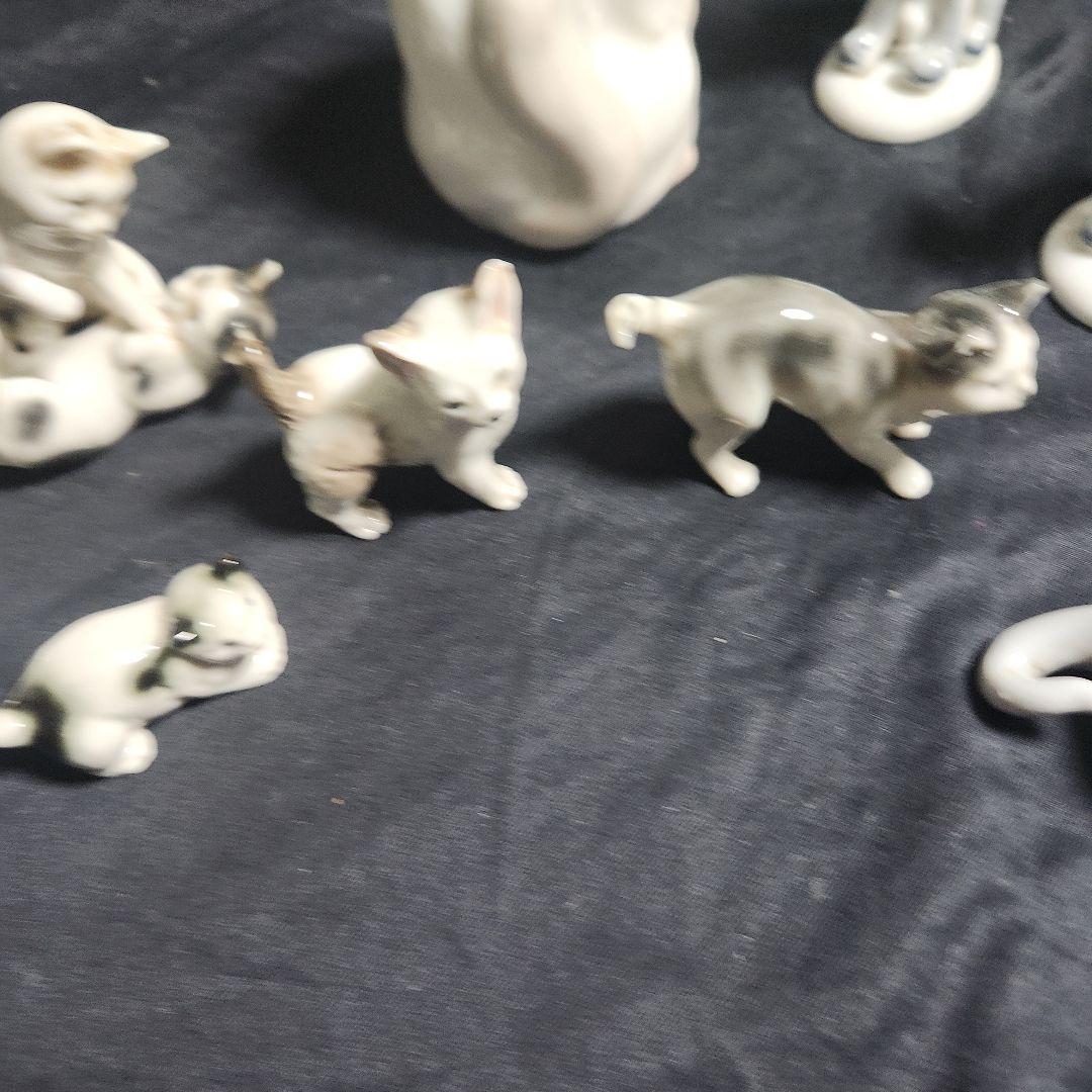 ローヤルコペンハーゲン、ババリエ他猫物置外国製11点