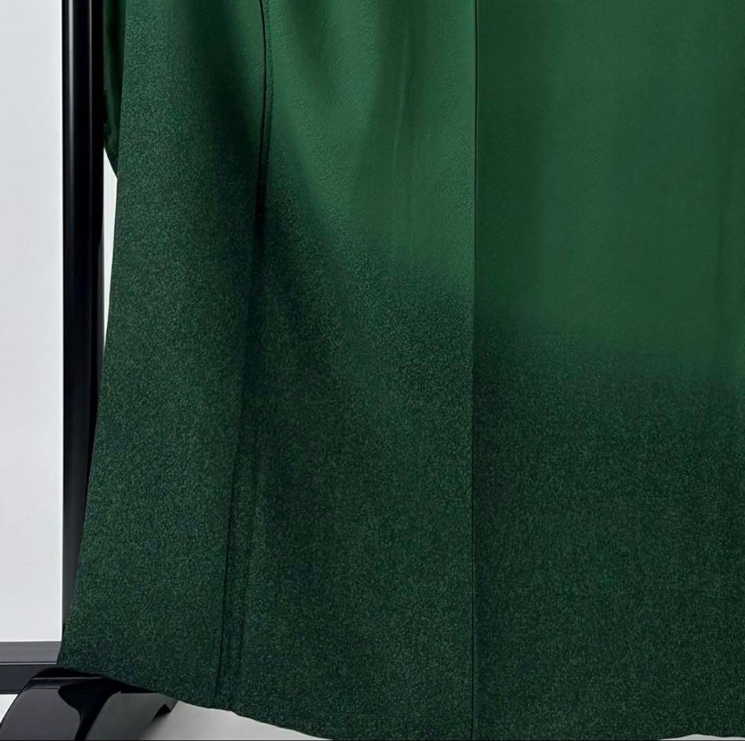 成人式前お値下げ！！【緑色グラデーション無地振袖】