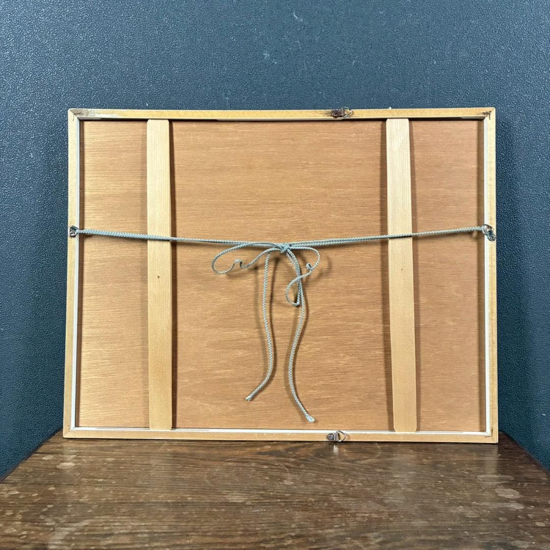 美品 吉岡浩太郎「旅路」シルクスクリーン 直筆サイン入り 額縁入り 風景画