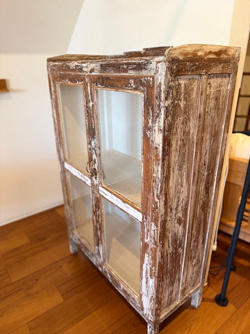 ※最終価格※【展示品】ヴィンテージ　ガラスキャビネット