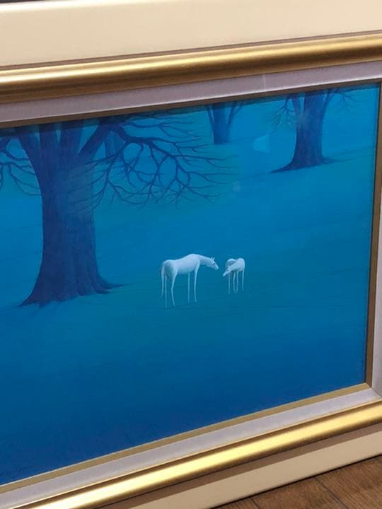 最終値下げ富谷　一明　作品　　油絵　油彩　専用箱付き