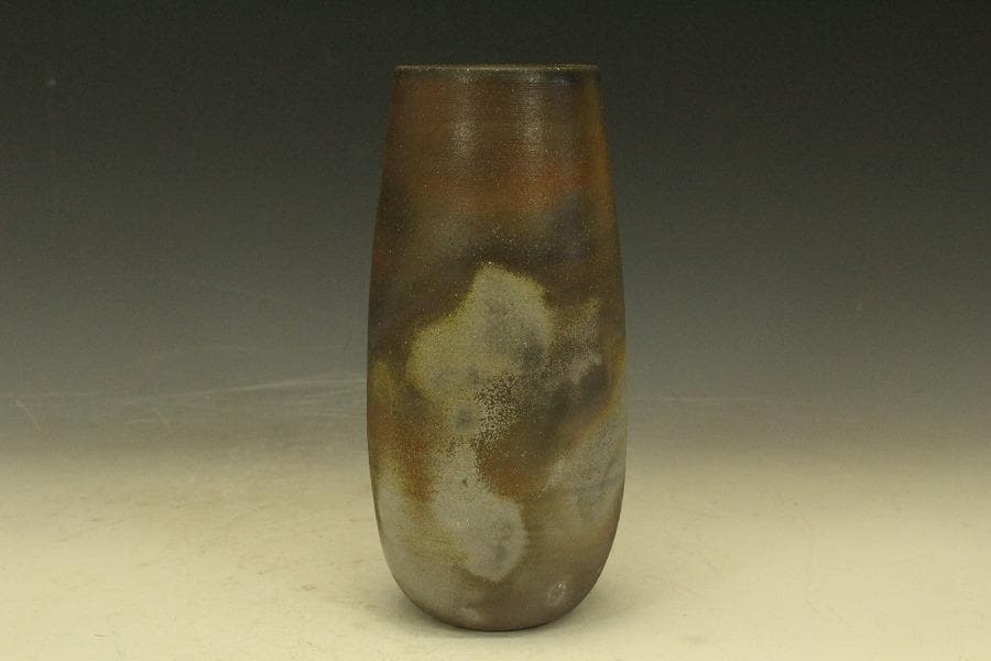 備前焼 花入 小西陶古 作 共箱 未使用(A235)