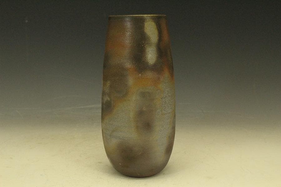 備前焼 花入 小西陶古 作 共箱 未使用(A235)