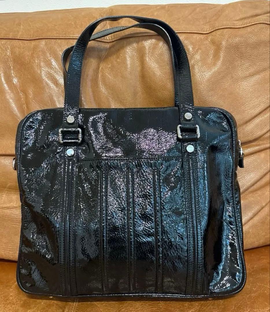 ジャックルコー　パリ　pari 中古　バッグ　エナメル　ブラック　黒