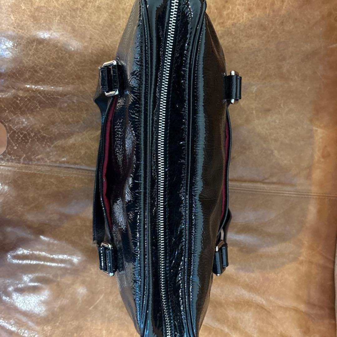 ジャックルコー　パリ　pari 中古　バッグ　エナメル　ブラック　黒