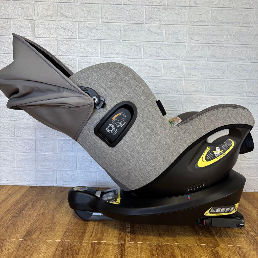 美品　JOIE チャイルドシート アイ・アーク360°キャノピー付　グレー