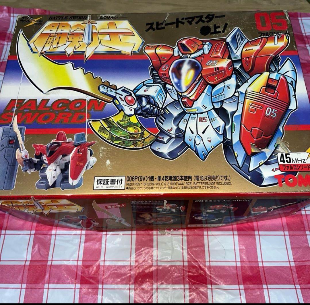 絶版激レア★ 開封使用無闘剣士ファルコンソード，イエローソード、キャタピラソード