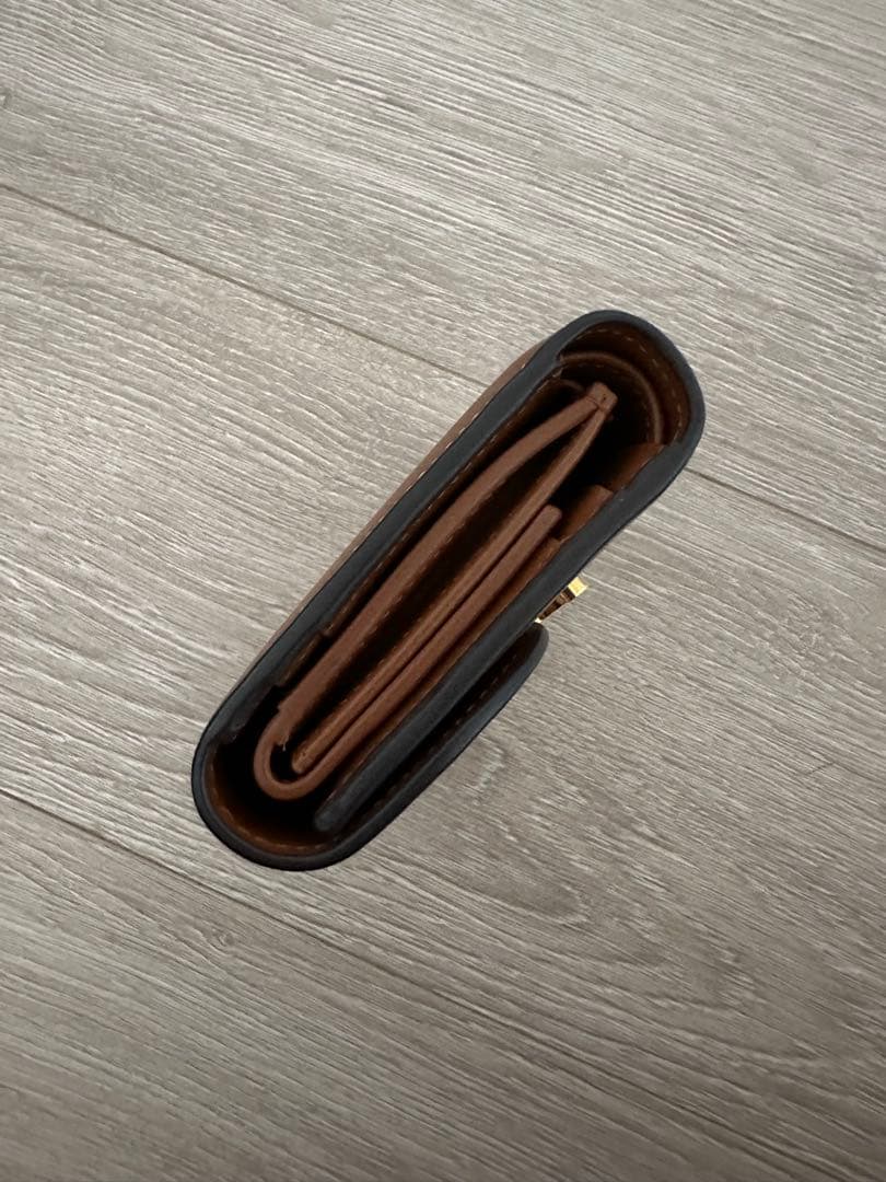 美品CELINE セリーヌ トリオンフ コンパクトウォレット　コニャック