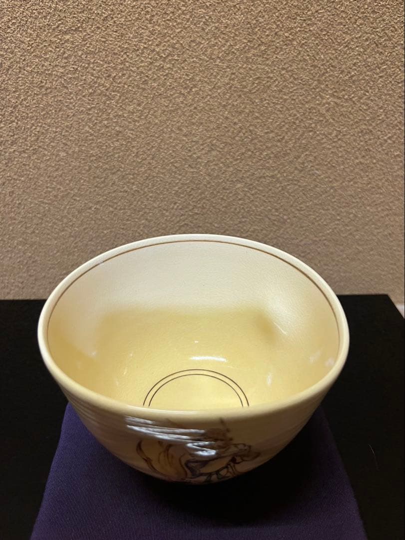 リトルスター様　粟田焼　名工　鍵屋　安田浩人　鍾馗ノ絵茶碗