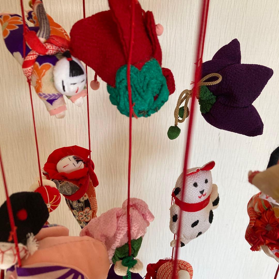ハンドメイド⭐︎吊るし飾り⭐︎つるしびな⭐︎正絹・ちりめん♡ひな祭り