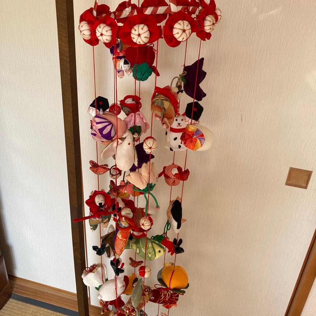 ハンドメイド⭐︎吊るし飾り⭐︎つるしびな⭐︎正絹・ちりめん♡ひな祭り