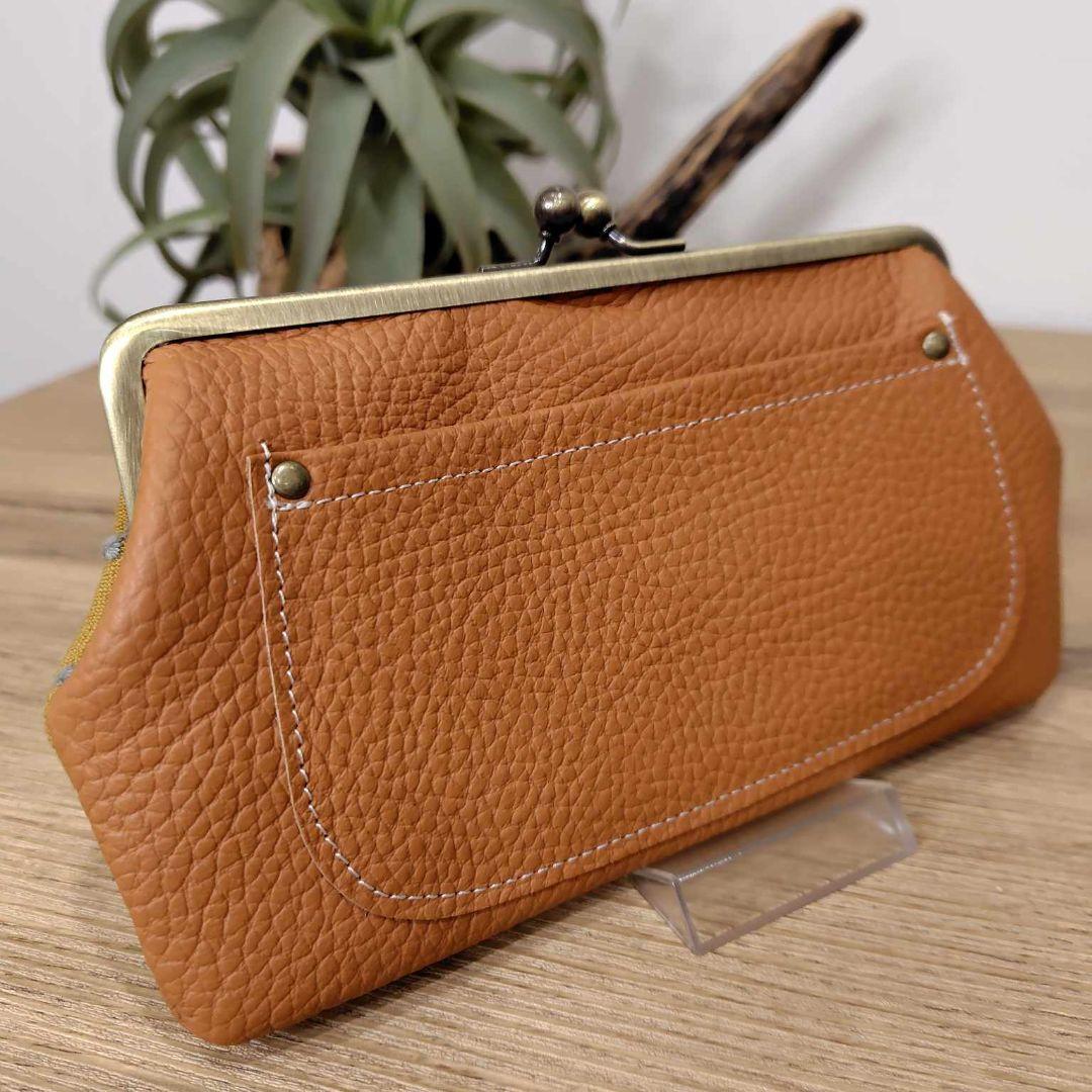 あ*い様 ミナペルホネン/ringo/tambourine/がま口長財布薄型本牛