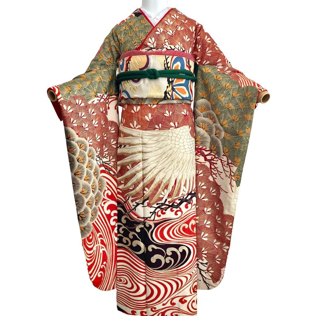 sanasanacat★アンティーク振袖と長襦袢セット 大正ロマン N55