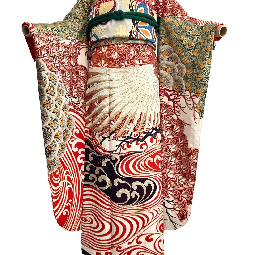 sanasanacat★アンティーク振袖と長襦袢セット 大正ロマン N55