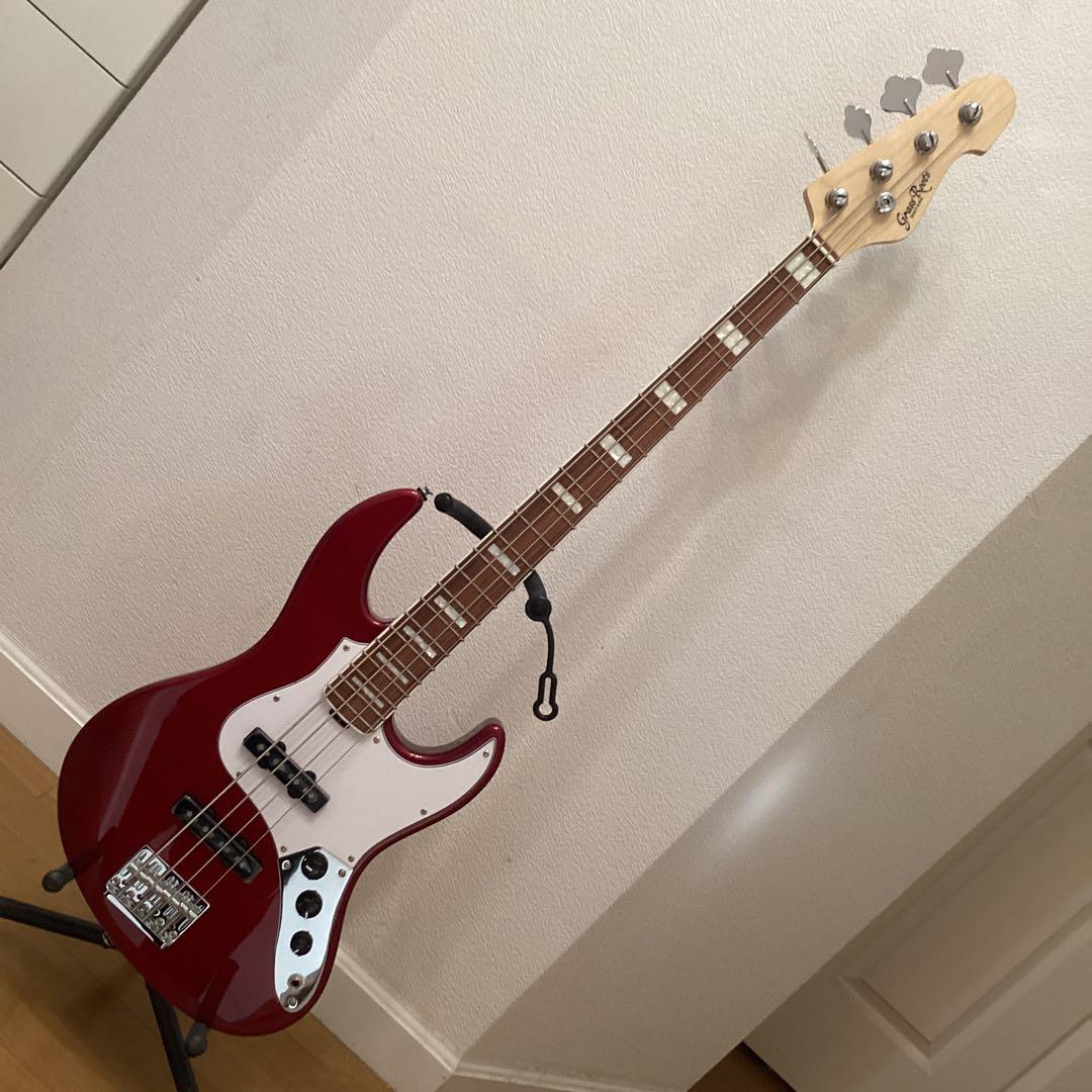 GrassRoots エレキベース 4弦 レッド