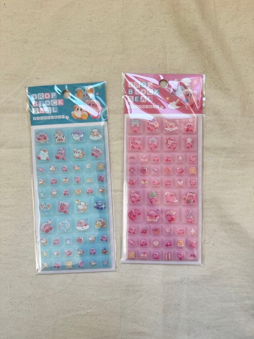 ボンボンドロップ　タイル　シール　しずくちゃん　マイメロ　カービィ　タイル