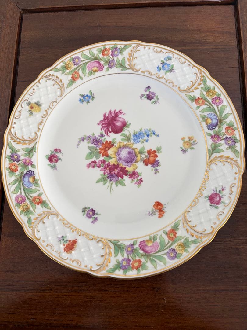 シューマンババリア・ドレスデンフラワー7枚セット