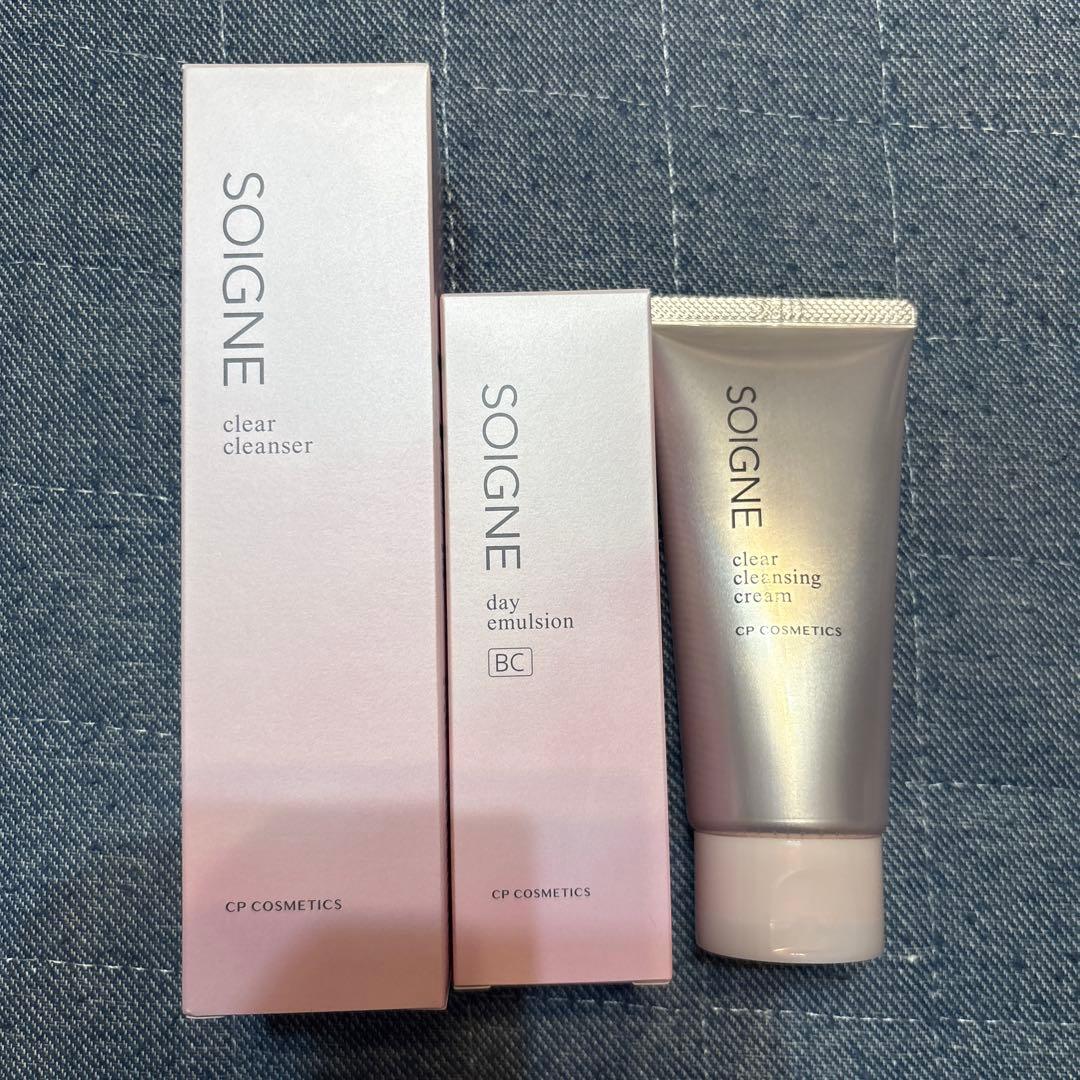 ソワーニュ　洗顔　日中用乳液　メイク落とし　セット　CP