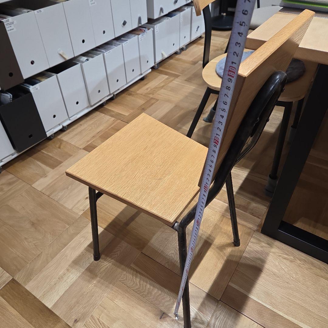 アンティーク椅子 木製座面