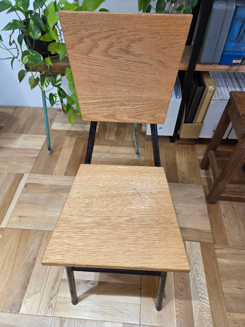 アンティーク椅子 木製座面