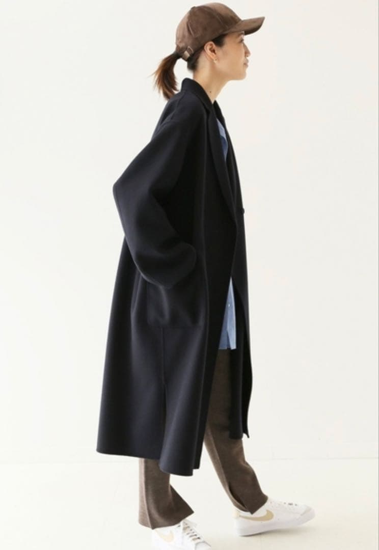 SLOBE IENA サイドスリット オーバーサイズ チェスターコート