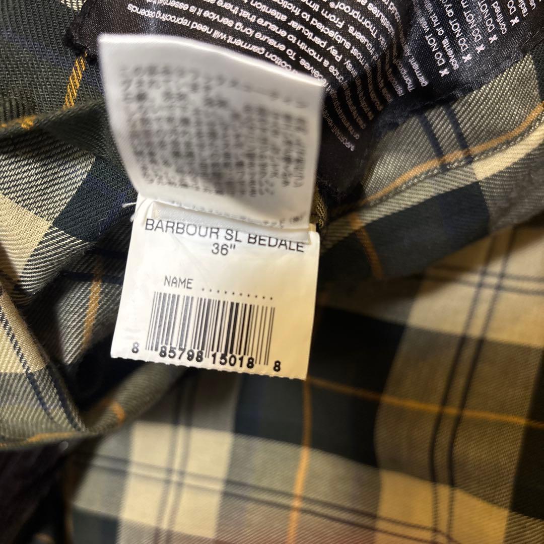 Barbour ダークグリーン ジャケット BEDALE SL 36